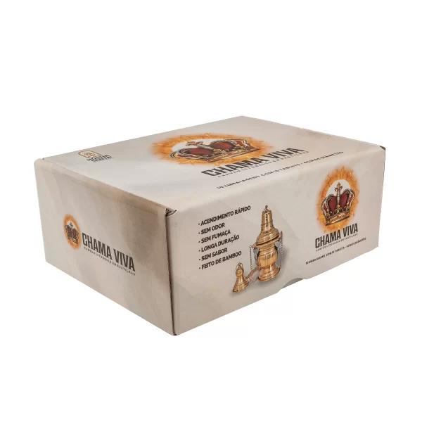 Carvão Litúrgico Chama Viva em Pastilhas,  caixa contém 10 tubetes com 10 pastilhas  cada de 4cm de diâmetro (100 UN) - Image 3
