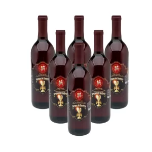 Vinho canónico sangue do cordeiro kit 6 garrafas 750ml